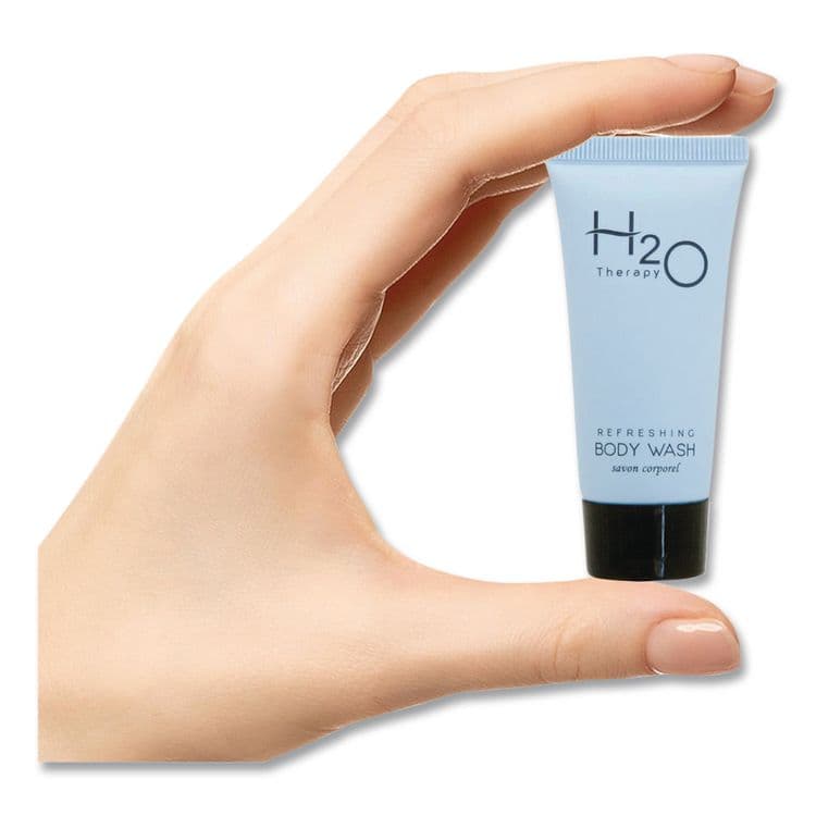 DIVERSIFIED HOSPITALITY SOLUTIONS, LTD. H2O Therapy Body Wash Single Use, White Tea and Lemongrass, 0.85 oz, 300/Carton (DHS007088) thumbnail 3