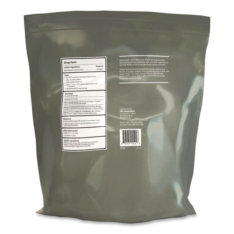 2XL CORPORATION, . Gym Wipes Advantage, 1-Ply, 6 x 8, Unscented, White, 900/Roll, 4 Rolls/Carton (TXLL36R) thumbnail 3