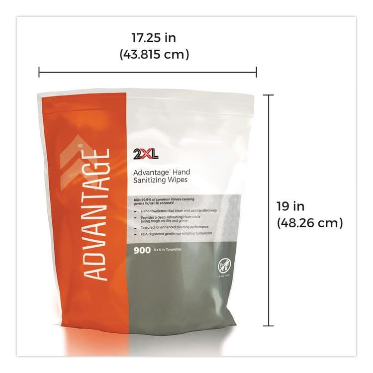 2XL CORPORATION, . Gym Wipes Advantage, 1-Ply, 6 x 8, Unscented, White, 900/Roll, 4 Rolls/Carton (TXLL36R) thumbnail 2