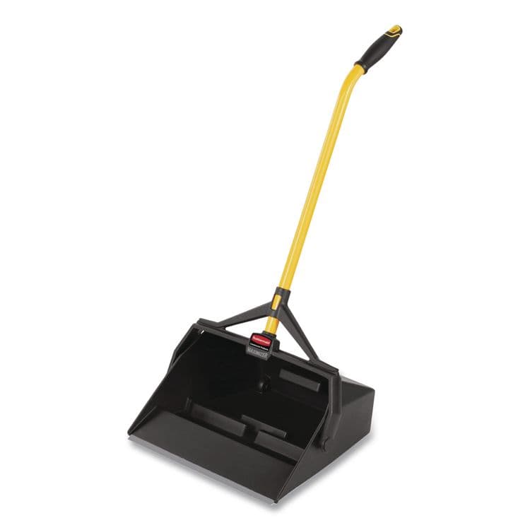 RUBBERMAID COMMERCIAL PROD. Maximizer Wet/Dry Debris Pan, 16.88w x 29h, Plastic, Yellow/Black (RCP2018806)