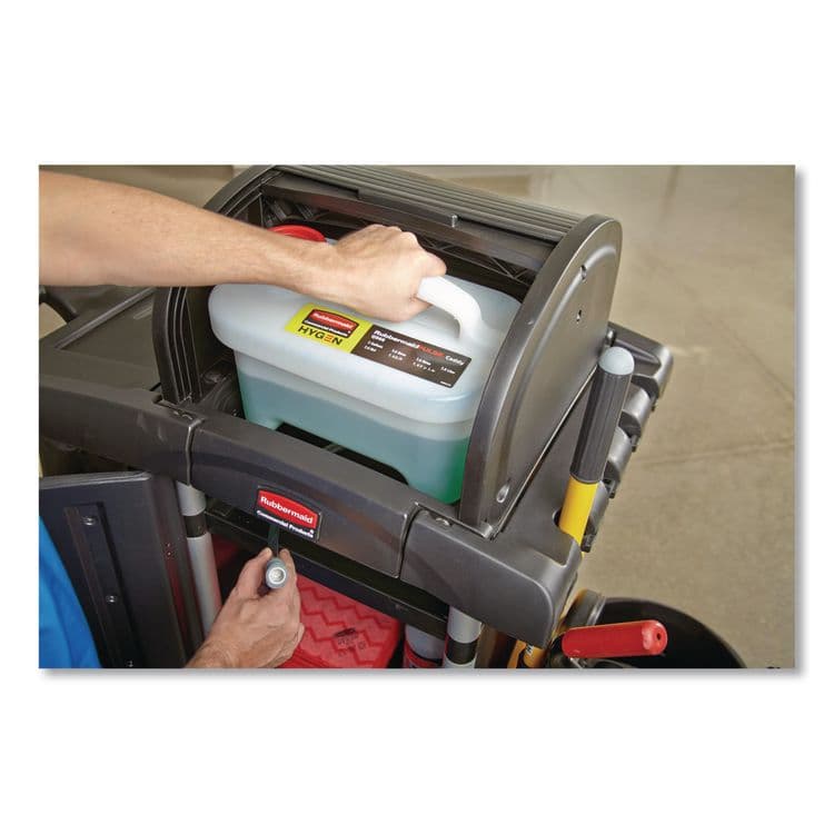 RUBBERMAID COMMERCIAL PROD. HYGEN Pulse Caddy with Clean Connect, 2 gal, White (RCPQ96600) thumbnail 3