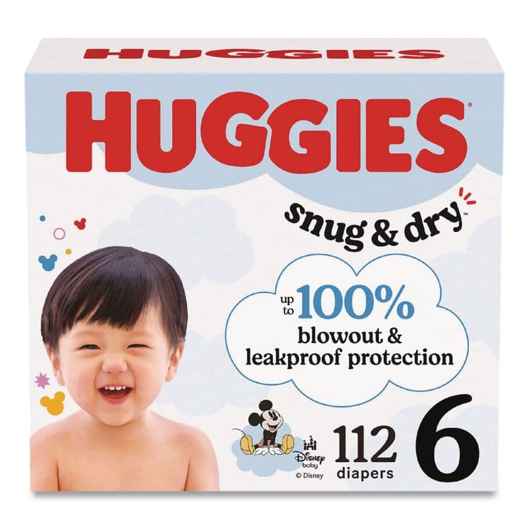KIMBERLY CLARK Sung and Dry Diapers, Size 6, 35+ lbs, 112/Carton (KCM56459)