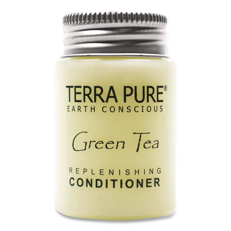 DIVERSIFIED HOSPITALITY SOLUTIONS, LTD. Terra Pure Conditioner Jam Jar, Green Tea Lemongrass Scent, 1 oz Jar, 300/Carton (DHS007477)