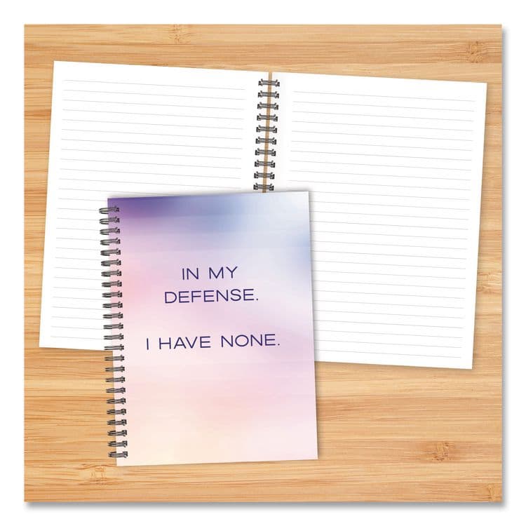 WILLOW CREEK PRESS No Defense Undated Journal, Medium/College Rule, Pastel Multicolor Cover, (80) 8 x 6 Sheets (WPR55069) thumbnail 4