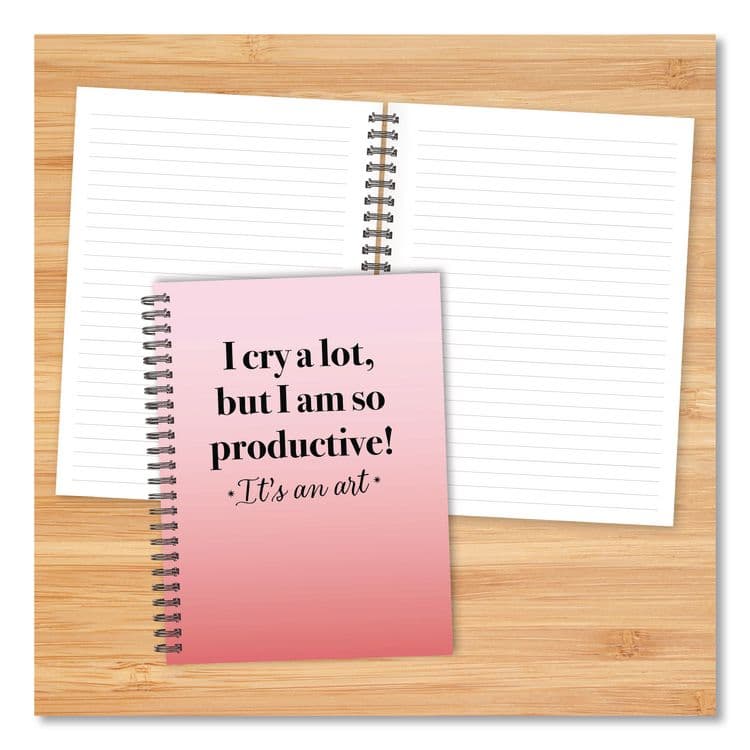 WILLOW CREEK PRESS So Productive Undated Journal, Medium/College Rule, Pink Cover, (80) 8 x 6 Sheets (WPR55076) thumbnail 4