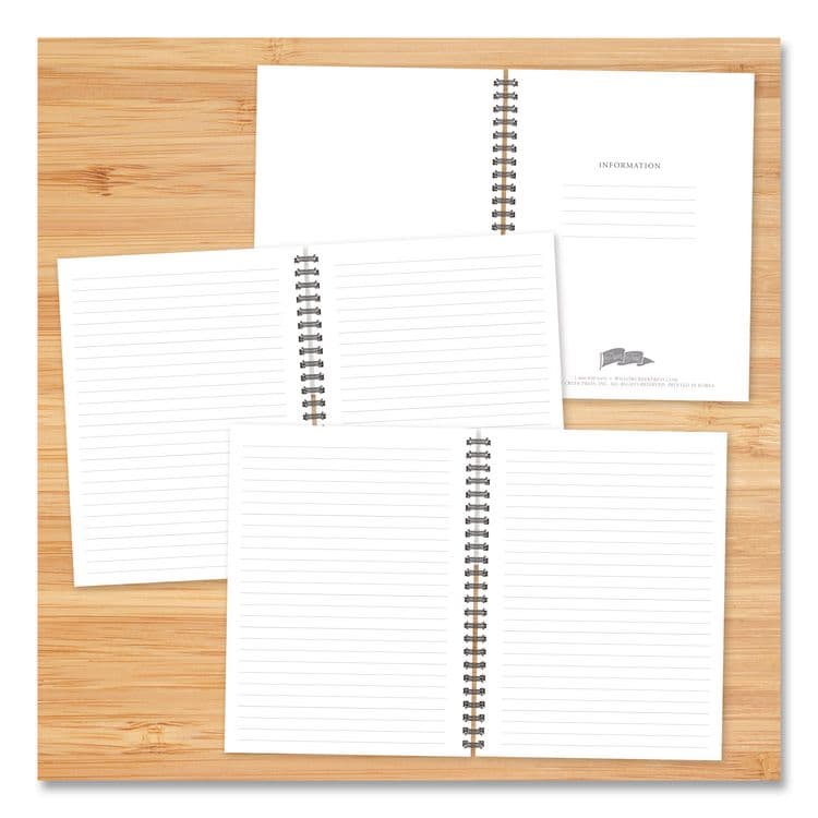 WILLOW CREEK PRESS Style Undated Journal, Edition, Medium/College Rule, Black/Gold Cover, (80) 8 x 6 Sheets (WPR55083) thumbnail 3