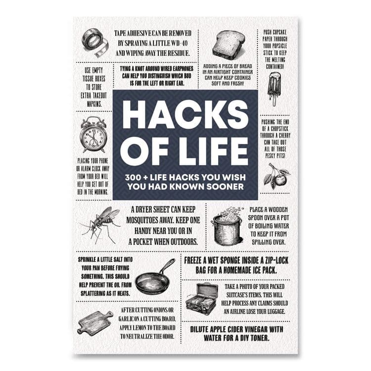 WILLOW CREEK PRESS Hacks of Life Softcover Book, Paperback, 112 Pages (WPR49779)