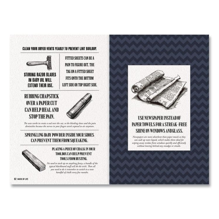 WILLOW CREEK PRESS Hacks of Life Softcover Book, Paperback, 112 Pages (WPR49779) thumbnail 4