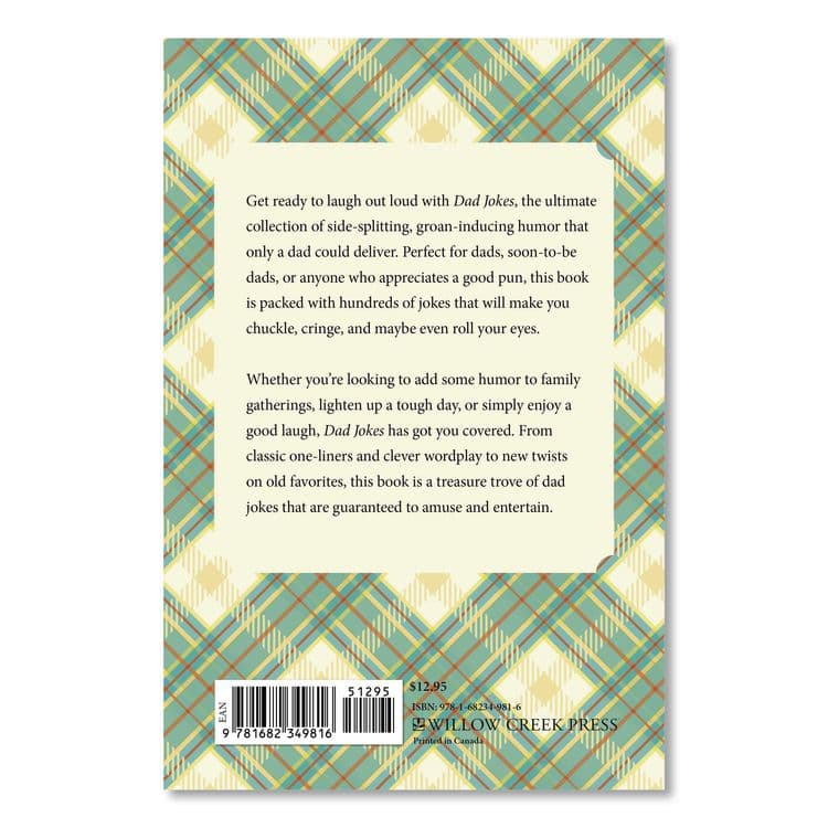 WILLOW CREEK PRESS Dad Jokes Softcover Book, Paperback, 112 Pages (WPR49816) thumbnail 2