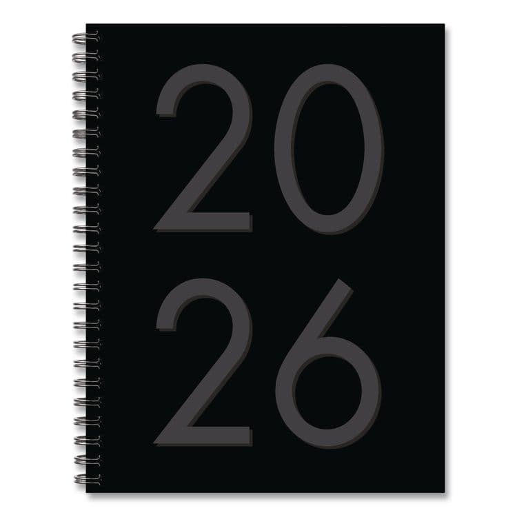 WILLOW CREEK PRESS Black Weekly/Monthly Planner, 8.5 x 6.5, Black Cover, 12-Month (Jan to Dec): 2026 (WPR56646)