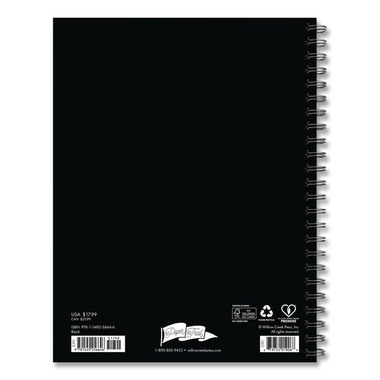 WILLOW CREEK PRESS Black Weekly/Monthly Planner, 8.5 x 6.5, Black Cover, 12-Month (Jan to Dec): 2026 (WPR56646) thumbnail 2