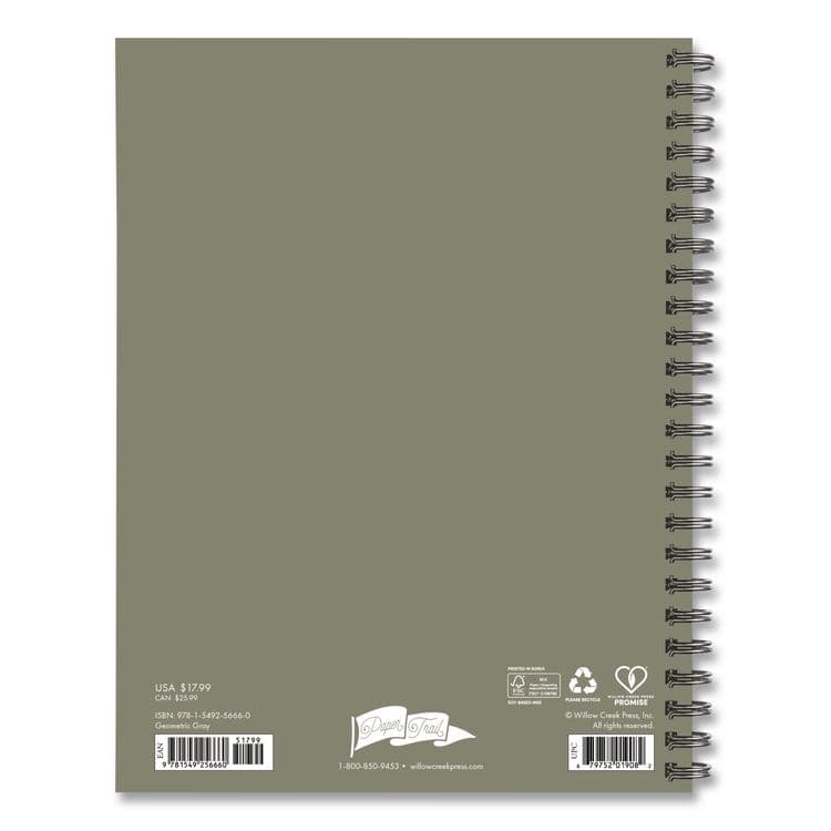 WILLOW CREEK PRESS Geometric Gray Weekly/Monthly Planner, 8.5 x 6.5, Multicolor Cover, 12-Month (Jan to Dec): 2026 (WPR56660) thumbnail 2