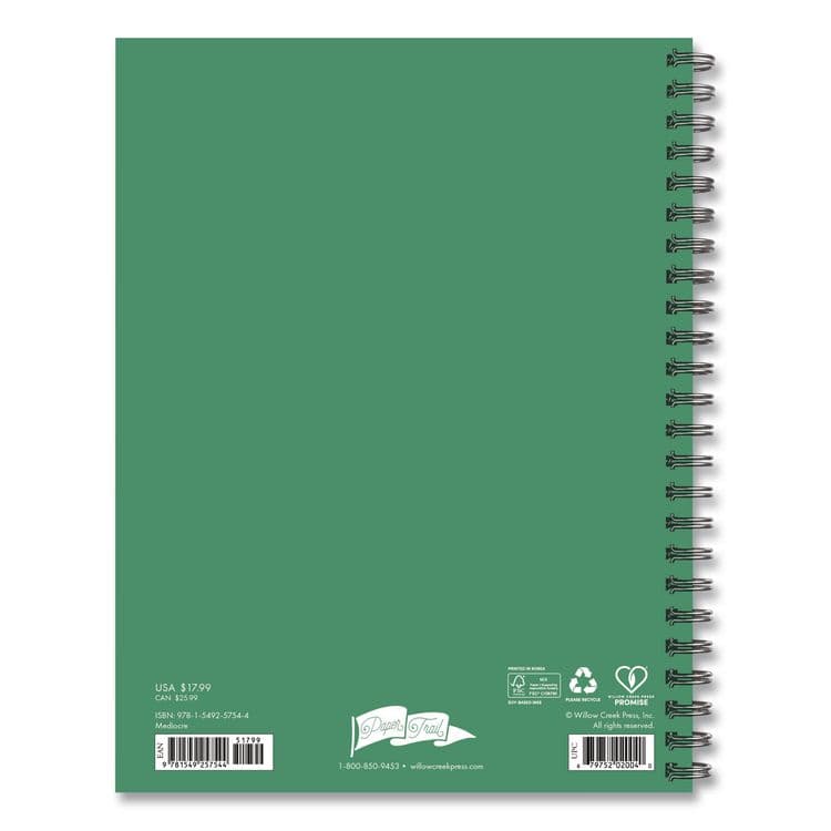 WILLOW CREEK PRESS You Did Not Wake Up Today to Be Mediocre Weekly/Monthly Planner, 8.5 x 6.5, Green/Pink Cover, 12-Month (Jan to Dec): 2026 (WPR57544) thumbnail 2