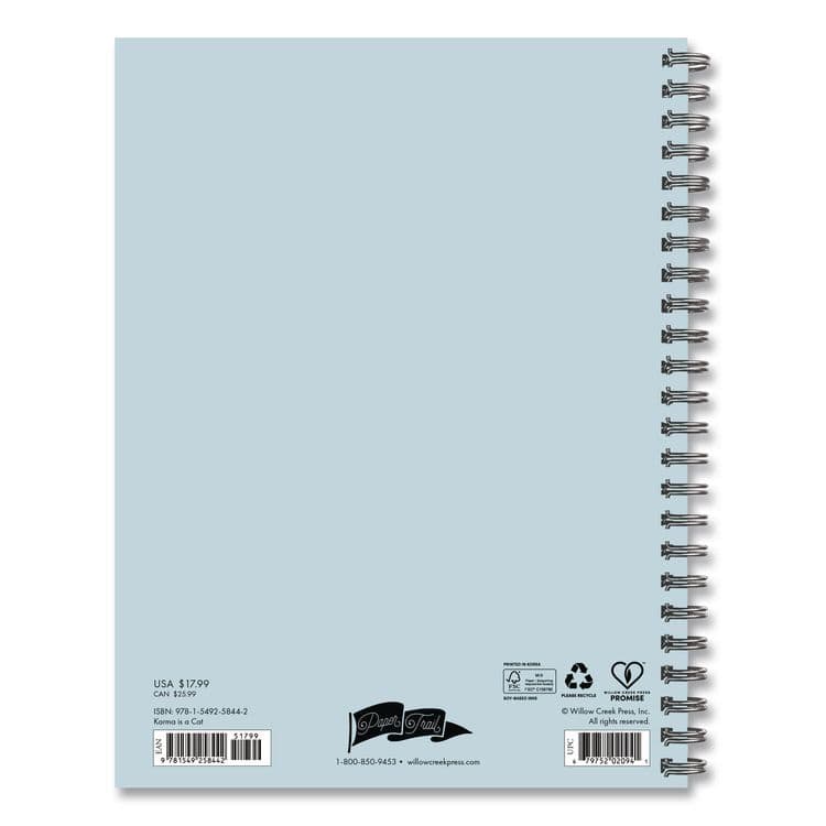 WILLOW CREEK PRESS Karma is a Cat Weekly/Monthly Planner, 8.5 x 6.5, Blue Cover, 12-Month (Jan to Dec): 2026 (WPR58442) thumbnail 2