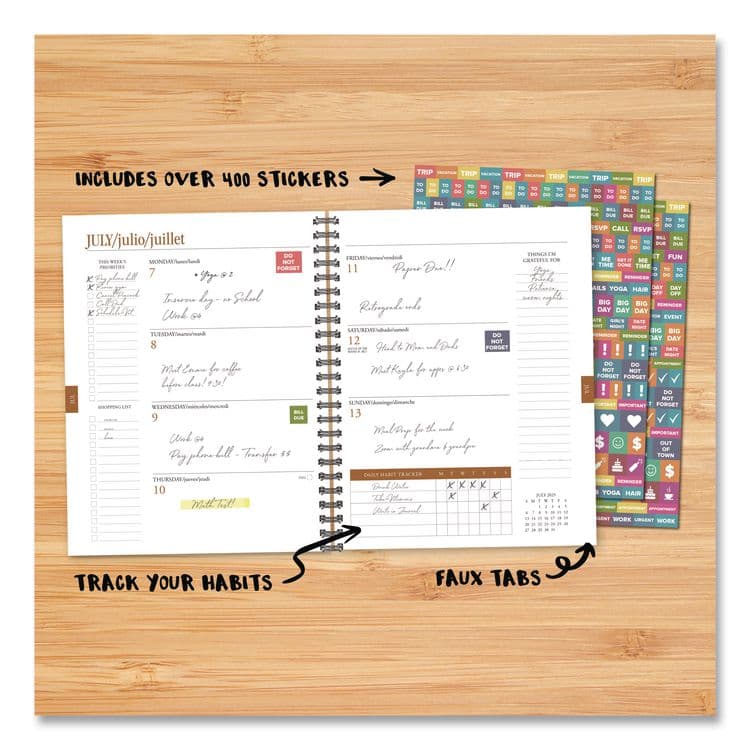 WILLOW CREEK PRESS Poppy Plans Weekly/Monthly Planner, 11 x 8.5, Multicolor Cover, 12-Month (Jan to Dec): 2026 (WPR56714) thumbnail 3