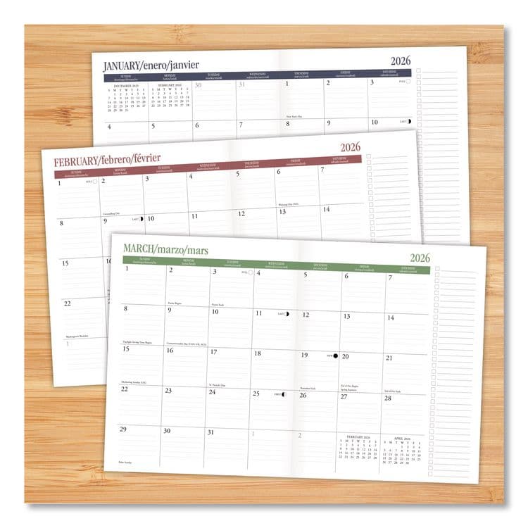 WILLOW CREEK PRESS Charcoal Monthly Planner, 9.5 x 7.5, Charcoal Cover, 12-Month (Jan to Dec): 2026 (WPR57049) thumbnail 3