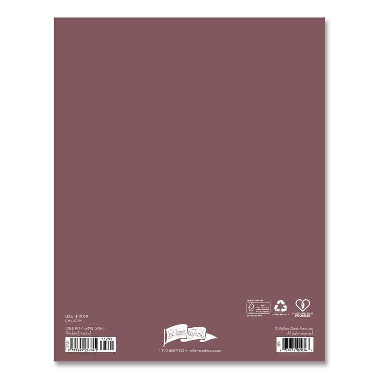 WILLOW CREEK PRESS Garden Botanical Booklet Monthly Planner, 9.5 x 7.5, Multicolor Cover, 12-Month (Jan to Dec): 2026 (WPR57841) thumbnail 2