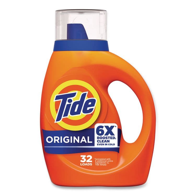 PROCTER & GAMBLE Liquid Tide Laundry Detergent, 32 Loads, 40 oz Bottle, 6/Carton (PGC12117CT) thumbnail 2