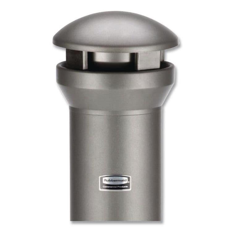 RUBBERMAID COMMERCIAL PROD. Infinity Traditional Smoking Receptacle, 4.1 gal, 13 dia x 39h, Antique Pewter (RCP9W33APE) thumbnail 2