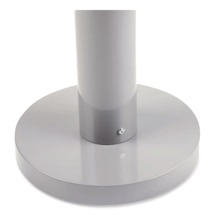 RUBBERMAID COMMERCIAL PROD. Smoker's Pole, Round, Steel, 0.9 gal, 4 dia x 41h, Silver (RCPR1SM) thumbnail 4