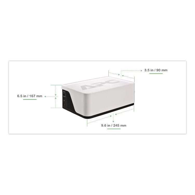 AMERICAN POWER CONVERSION Back-UPS BE500G3 Battery Backup System, 6 Outlets, 500 VA, 490 J (APABE500G3) thumbnail 4