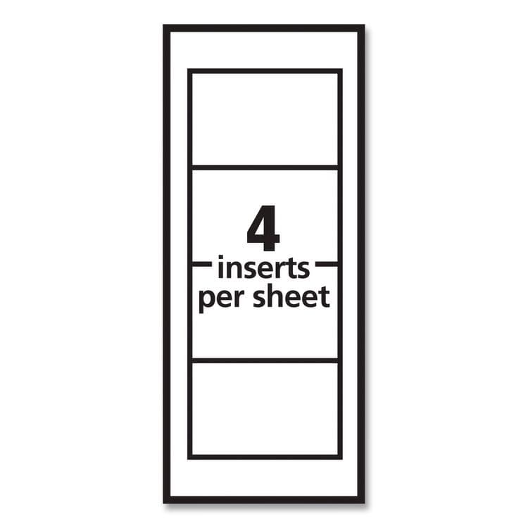 AVERY PRODUCTS CORPORATION Pin-Style Badge Holder with Laser/Inkjet Insert, Top Load, 3.5 x 2.25, White, 24/Pack (AVE74652PK) thumbnail 4