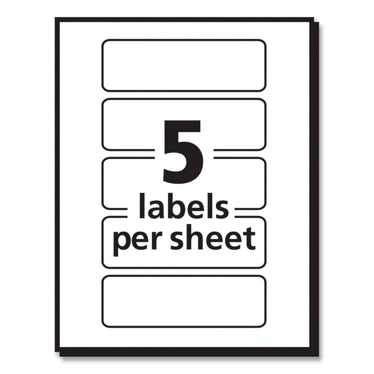 AVERY PRODUCTS CORPORATION Color Coding Labels, 1 x 3, Assorted Colors, 5/Sheet, 40 Sheets/Pack (AVE139635481) thumbnail 2