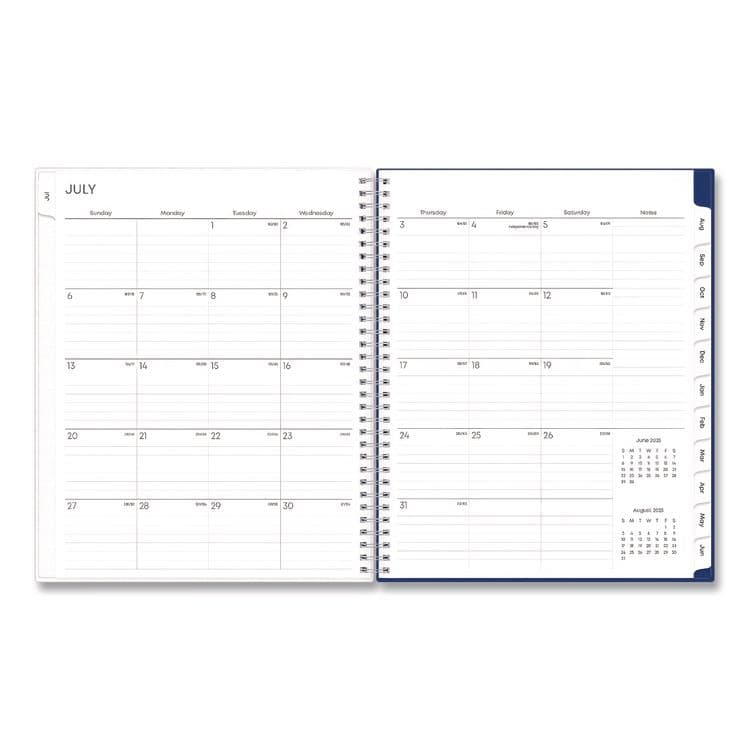 BLUE SKY Blue Block Academic Year Weekly/Monthly Planner, 11 x 8.5, Blue Cover, 12-Month: July 2025 to June 2026 (BLS156066A26) thumbnail 3