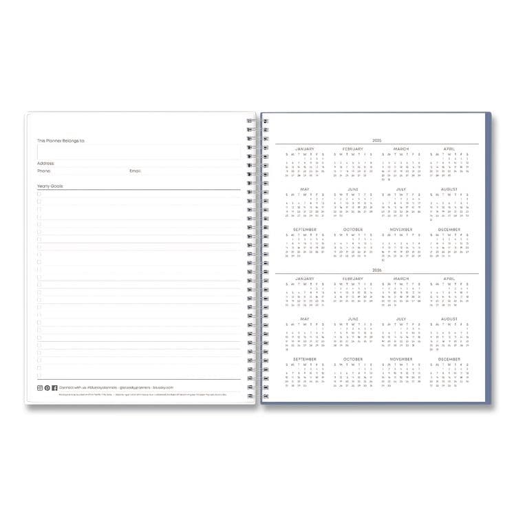BLUE SKY Tanya Blue Academic Year Daily Planner, Abstract Artwork, 11 x 8.5, Multicolor Cover, Supports Four Academic Years: 2025-2028 (BLS156259) thumbnail 3