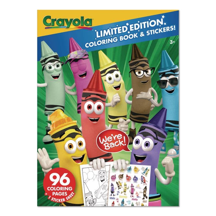 BINNEY & SMITH / CRAYOLA Limited Edition Retired Crayola Colors Coloring Book, Ages 3 and Up, 96 Pages (CYO040862)