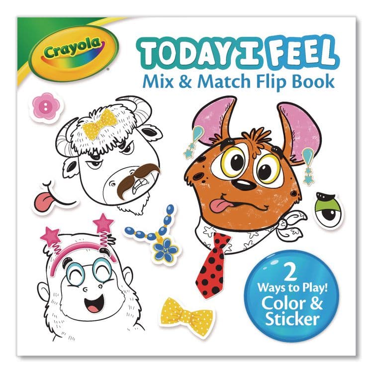 BINNEY & SMITH / CRAYOLA Today I Feel Animal Coloring Book, Ages 3 and Up, 30 Pages (CYO042774) thumbnail 3