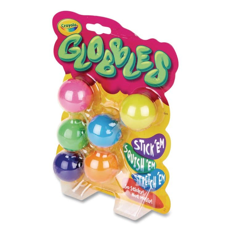 BINNEY & SMITH / CRAYOLA Globbles Squish Toys, Ages 4 and Up, Assorted Colors, 6/Pack (CYO747294) thumbnail 3