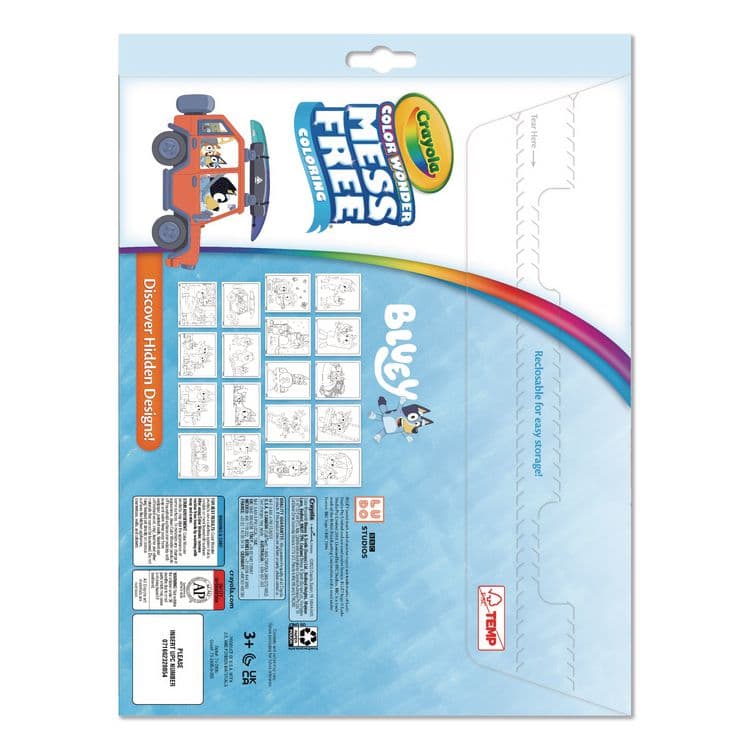 BINNEY & SMITH / CRAYOLA Color Wonder Bluey Coloring Book, Ages 3 and Up, 18 Pages (CYO752805) thumbnail 2