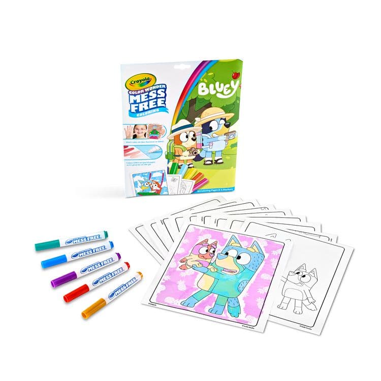 BINNEY & SMITH / CRAYOLA Color Wonder Bluey Coloring Book, Ages 3 and Up, 18 Pages (CYO752805) thumbnail 4