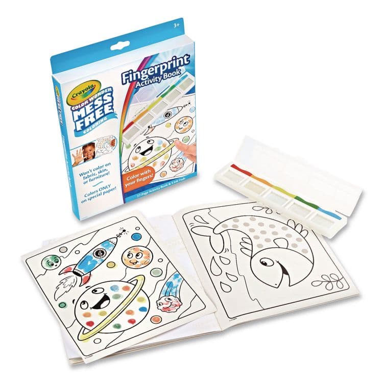 BINNEY & SMITH / CRAYOLA Color Wonder Mess Free Coloring Fingerprint Activity Book, Ages 3 and Up, 27 Pages (CYO752842) thumbnail 4