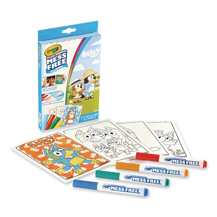 BINNEY & SMITH / CRAYOLA Color Wonder Bluey Mini Box Set, Ages 3 and Up, 12 Pages (CYO752863) thumbnail 2