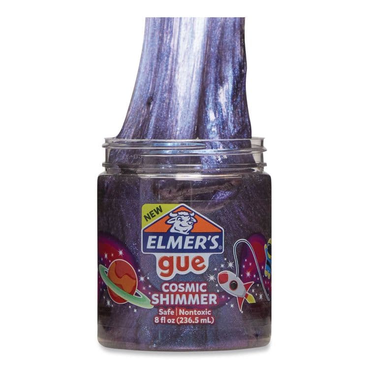 ELMER'S PRODUCTS, . Gue Premade Slime Variety Pack, Blueberry Cloud/Cosmic Shimmer/Fruity Slushie/Glassy Clear, 4/Pack (EPI2130444) thumbnail 2