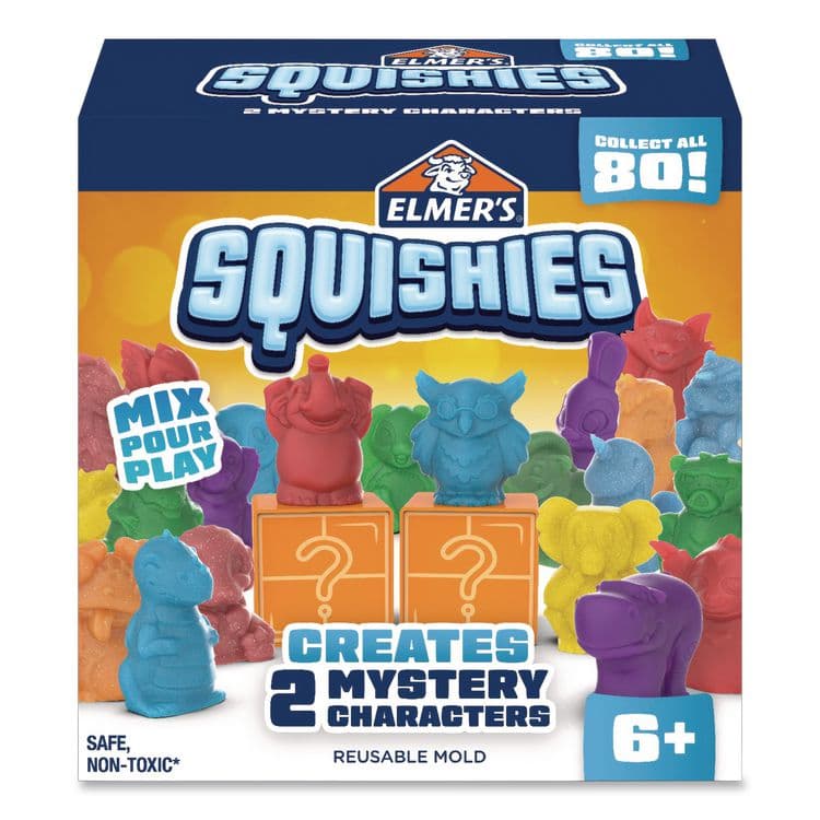 ELMER'S PRODUCTS, . Squishies Kids' Activity Kit with (2) Mystery Character Molds, Ages 6 and Up, 12 Pieces (EPI2176574)
