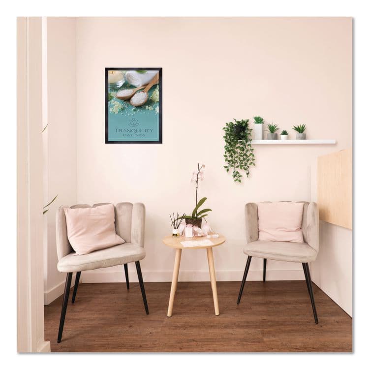 EXCELLO GLOBAL PRODUCTS Poster Frame, MDF, 12 x 18 Insert, Black, 10/Pack (EXOMPFRM1218CP) thumbnail 3