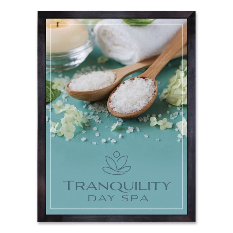 EXCELLO GLOBAL PRODUCTS Poster Frame, MDF, 12 x 18 Insert, Black, 10/Pack (EXOMPFRM1218CP)