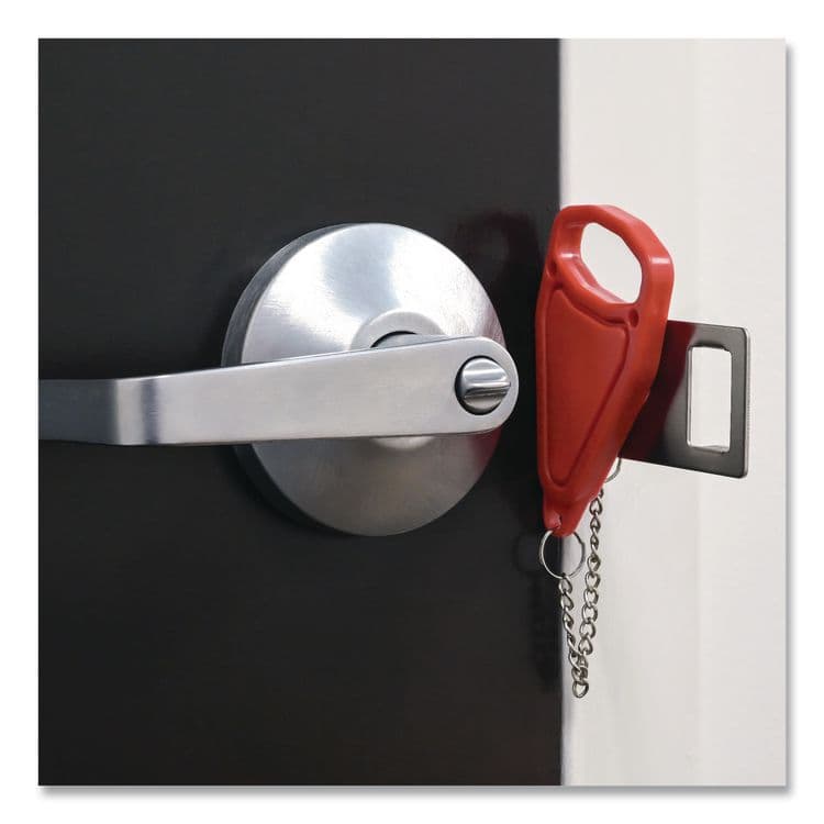 EXCELLO GLOBAL PRODUCTS Hotel Door Lock, Red/Silver (EXOSPLSTRVL0003) thumbnail 2