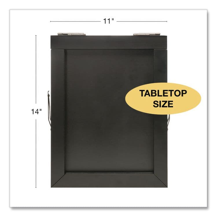 EXCELLO GLOBAL PRODUCTS Double Sided A-Frame Chalkboard and Menu Holder, Black/Clear 8.5 x 11 Surface, Black Frame, 11 x 14 (GPUMENUAFRAME) thumbnail 4