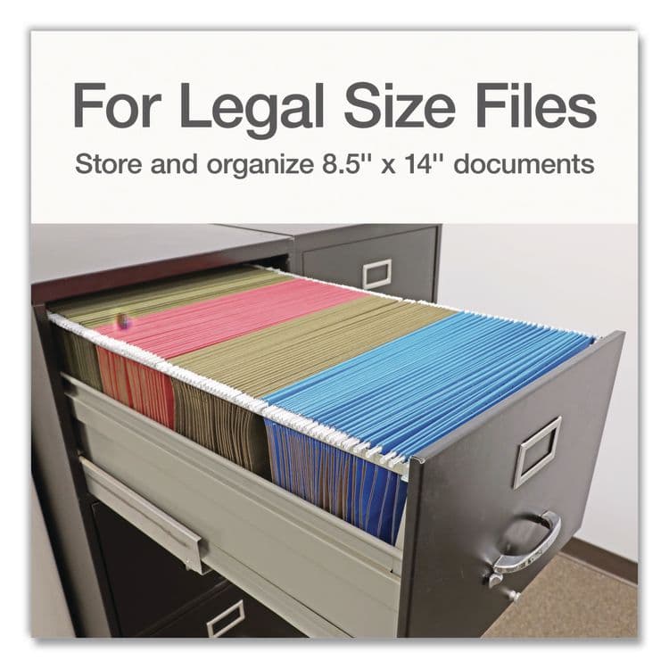 TOPS BUSINESS FORMS Hanging File Frame, Legal Size, 18" to 27" Long, Gray, 2/Pack (PFX1006954) thumbnail 3