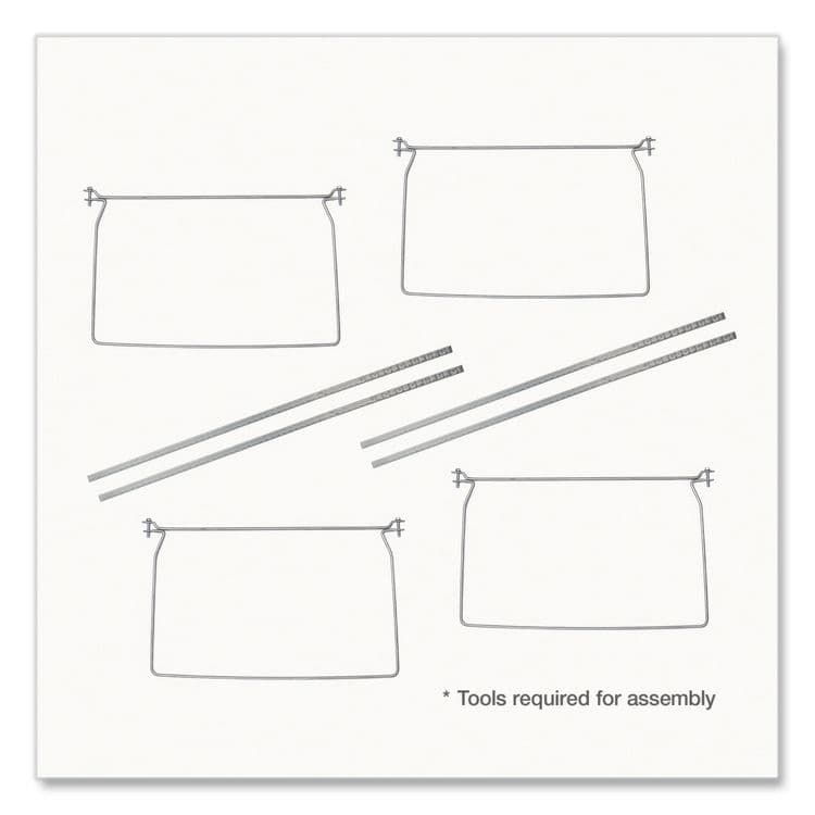 TOPS BUSINESS FORMS Hanging File Frame, Legal Size, 18" to 27" Long, Gray, 2/Pack (PFX1006954) thumbnail 4