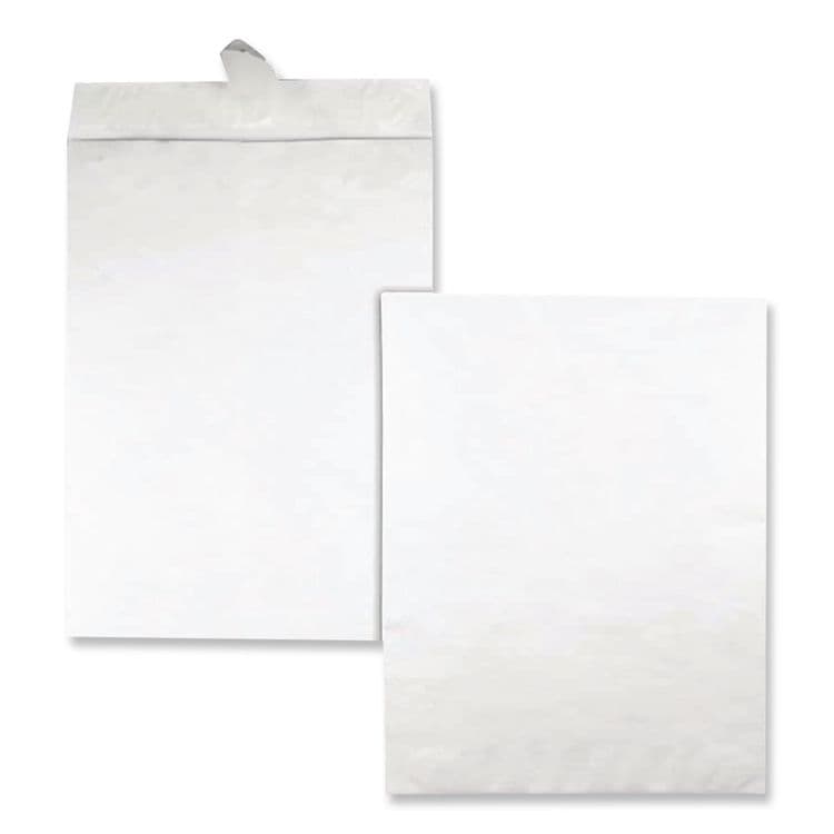 QUALITY PARK PRODUCTS Heavyweight 18 lb Tyvek Catalog Mailers, Square Flap, Redi-Strip Adhesive Closure, 14.25 x 20, White, 25/Box (QUAR5106) thumbnail 3