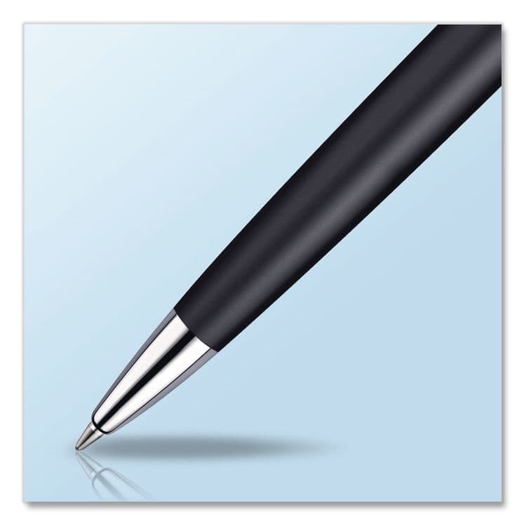 SANFORD Hemisphere Ballpoint Pen, Retractable, Medium 1 mm, Blue Ink, Black Lacquered/Palladium-Chrome Barrel (WATS0920870) thumbnail 4