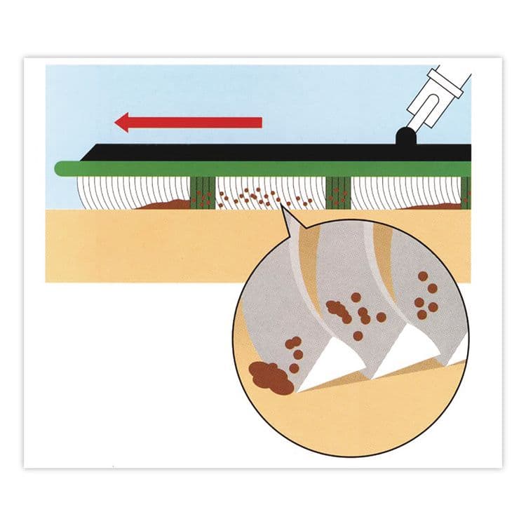 3M/COMMERCIAL TAPE DIV. Microfiber Flat Mop, 18", White/Stripes, Microfiber Pad, 100/Carton (MMM55594) thumbnail 2