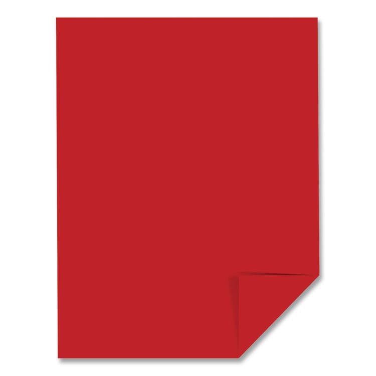 NEENAH PAPER Color Cardstock, 65 lb Cover Stock, 8.5 x 11, Re-Entry Red, 250 Sheets/Ream, 8 Reams/Carton (WAU22751CT)