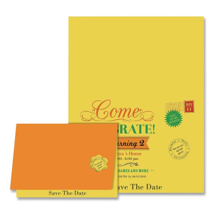 NEENAH PAPER Double-Color Card Stock, 70 lb Cover Weight, 8.5 x 11, Assorted Bright Colors, 80/Pack (WAU98883) thumbnail 3