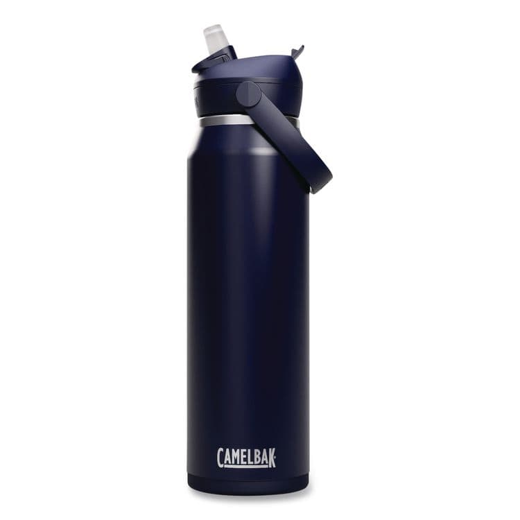 CAMELBAK Thrive FlipStraw Stainless Steel Vacuum Insulated Water Bottle, 32 oz, Navy (WLB2855405001)